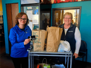 Brittany Bennis and Sherry Valley at WeCAN.